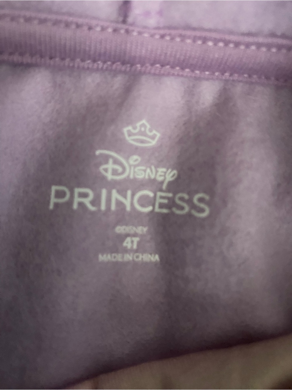 Disney Princess Lavender Girls Top